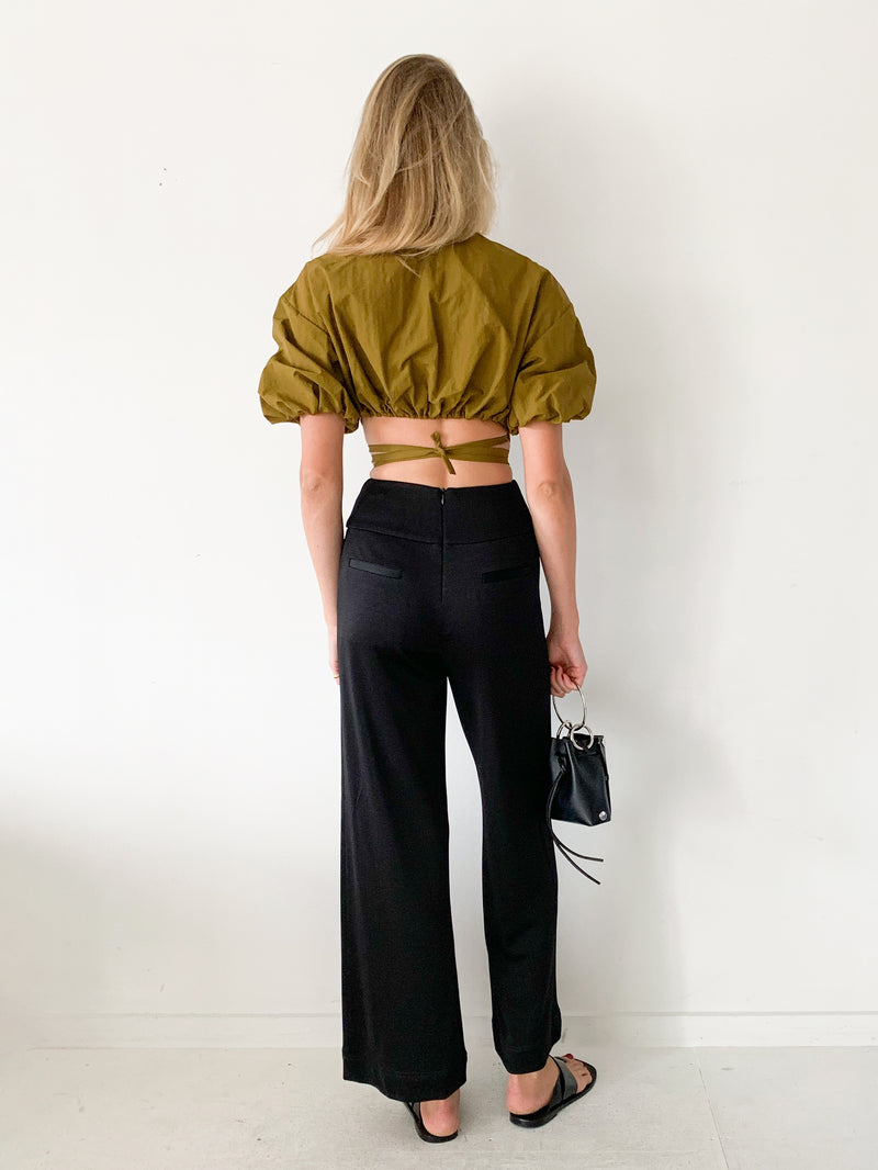 Tie Cropped T Shirt