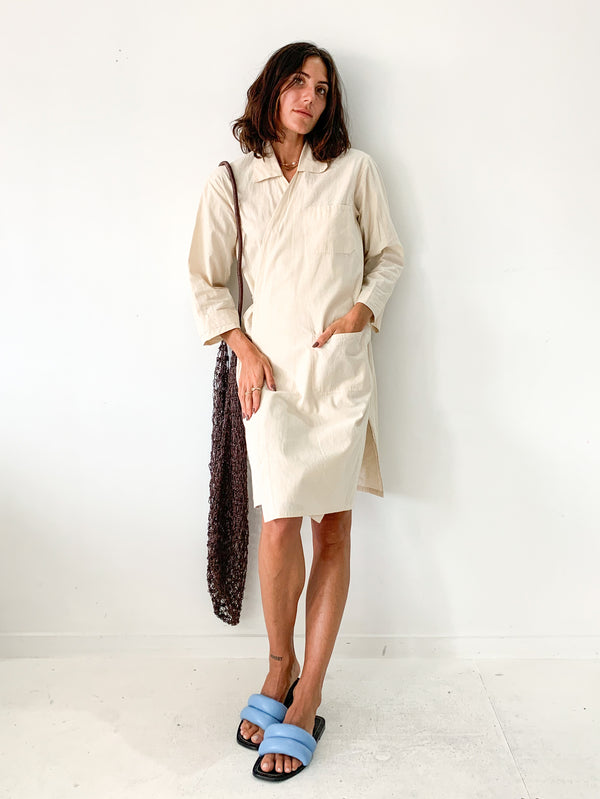 Cotton Robe In Natural