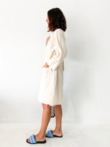Cotton Robe In Natural
