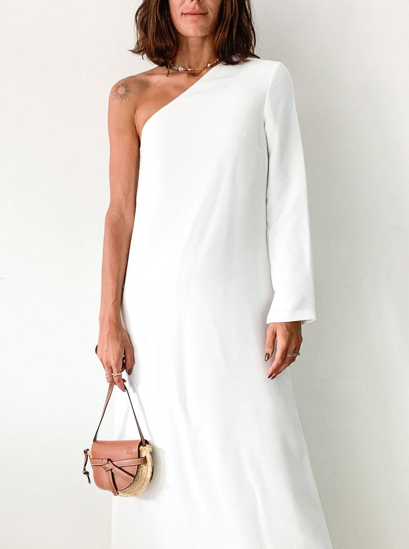 One Shoulder Column Dress