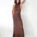 Halterneck Crocheted Dress