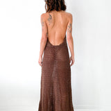 Halterneck Crocheted Dress