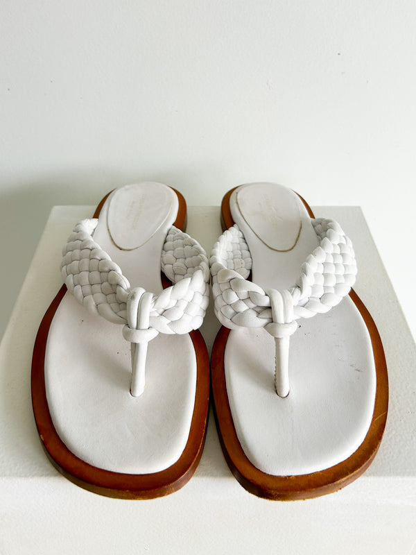 Woven Leather Thongs