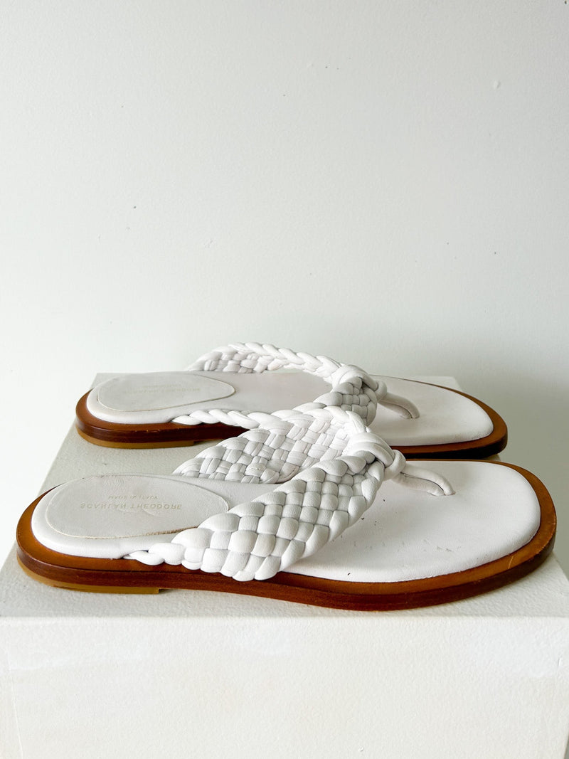 Woven Leather Thongs