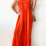 Sleeveless Silk Maxi