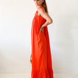 Sleeveless Silk Maxi