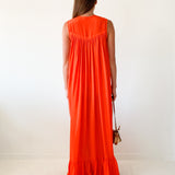 Sleeveless Silk Maxi