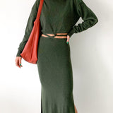 Cashmere Tie Sweater Dress