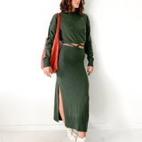 Cashmere Tie Sweater Dress