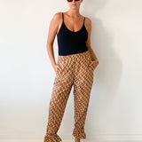 Printed Voluminous Tie Pant